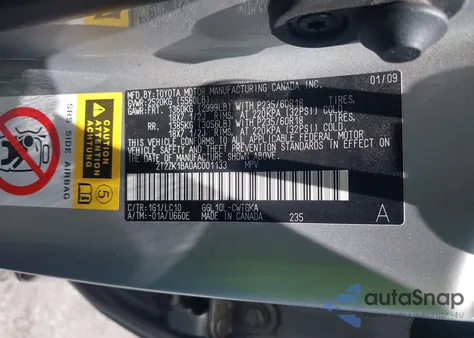 2010 Lexus Rx 350 z USA, uszkodzony, nr VIN 2T2ZK1BA0AC001133